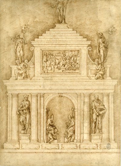 Project for the Tombs of Leo X and Clement VII by Baccio Bandinelli